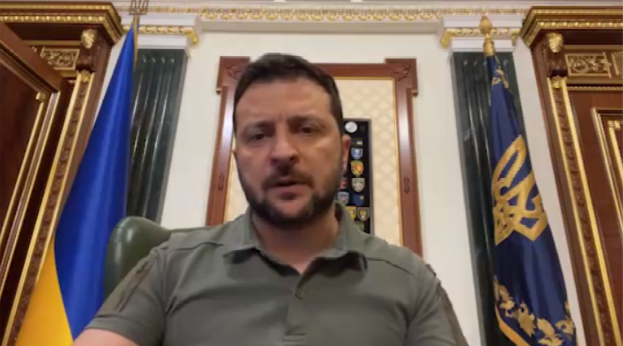 Зеленский записал новое видеообращение. Скриншот видео
